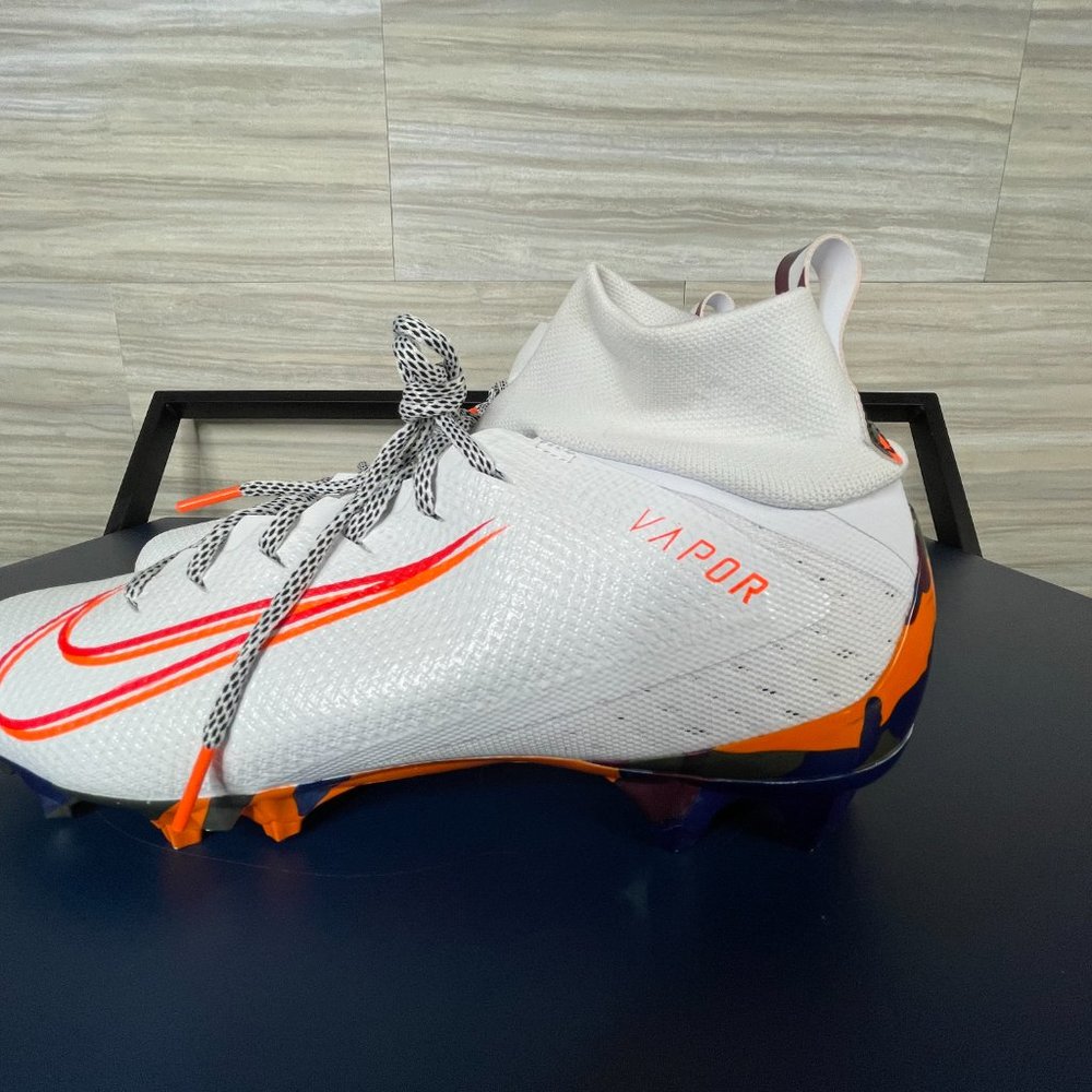 Vapor Untouchable Pro 3 Orange White Camo Cleats - Picture 4 of 8